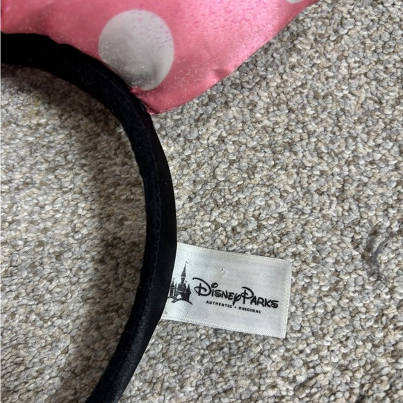 Disney Parks Minnie Mouse Pink Bow Headband Parks Official Disney - Picture 2 of 3